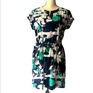 Liz Claiborne floral tie waist dress